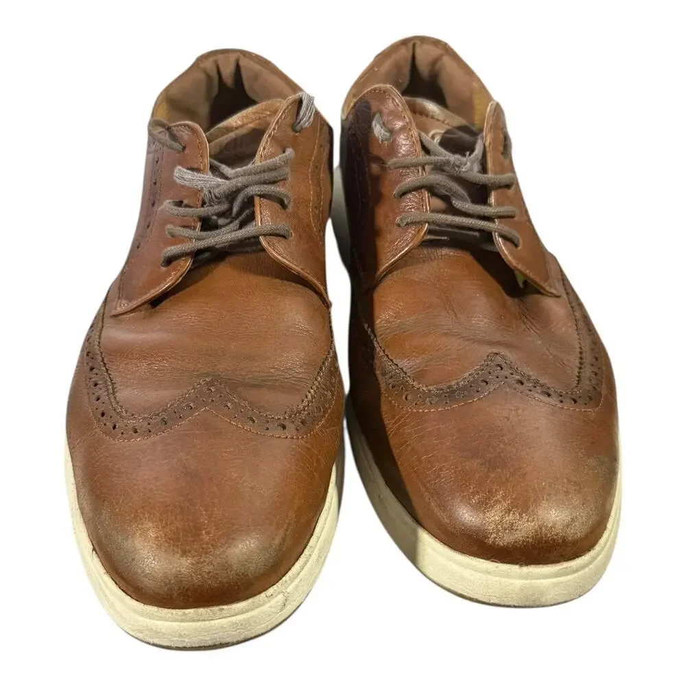 Florsheim Work Comfortech Shoes Men's Size 11.5 D Lace Up Oil Resisting Brown